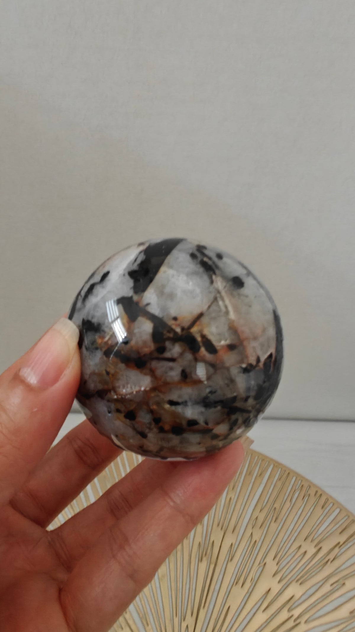 Esfera Turmalina en Cuarzo